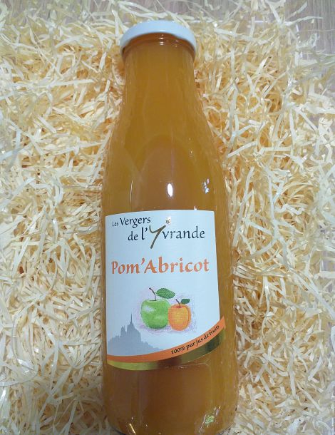 Jus pom'abricot Les vergers de l'Yvrande 75cl